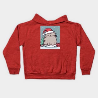 A cute Push-een kitten Kids Hoodie